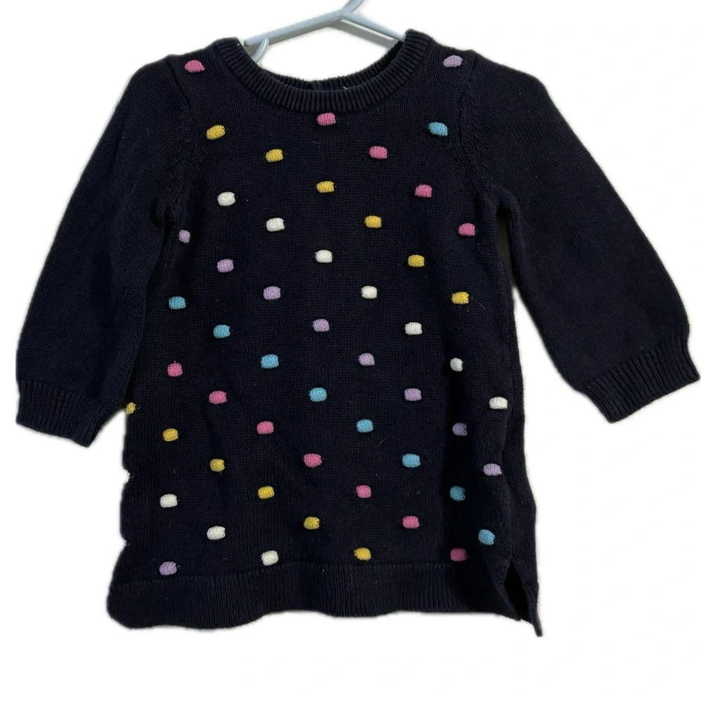 GAP Kids Dress - Navy with Colorful‎ Dots
